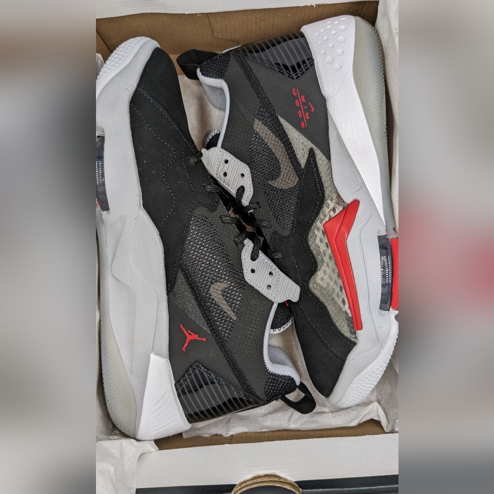 Jordan Zoom 92' -Black Cement Men's 8.5 NEW - Picture 4 of 7